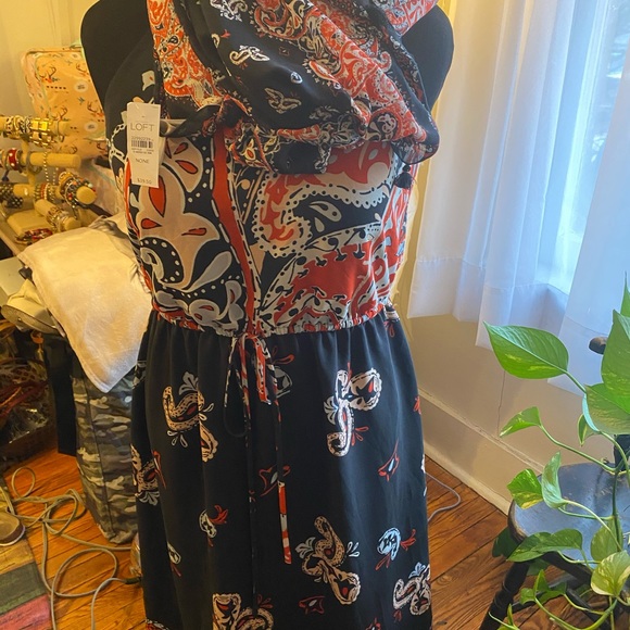 Loft Summer dress with scarf. - Picture 5 of 8